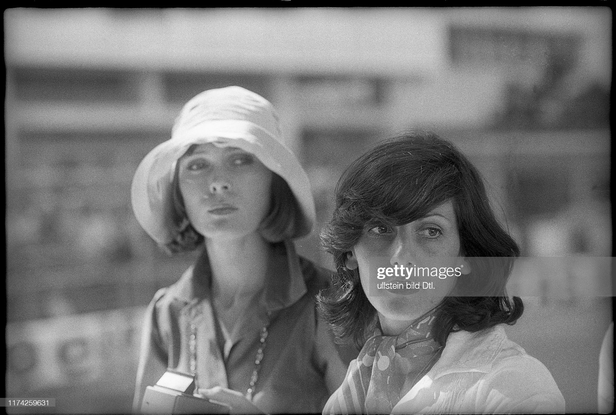 Girls at the Monaco Grand Prix on June 26, 1974.