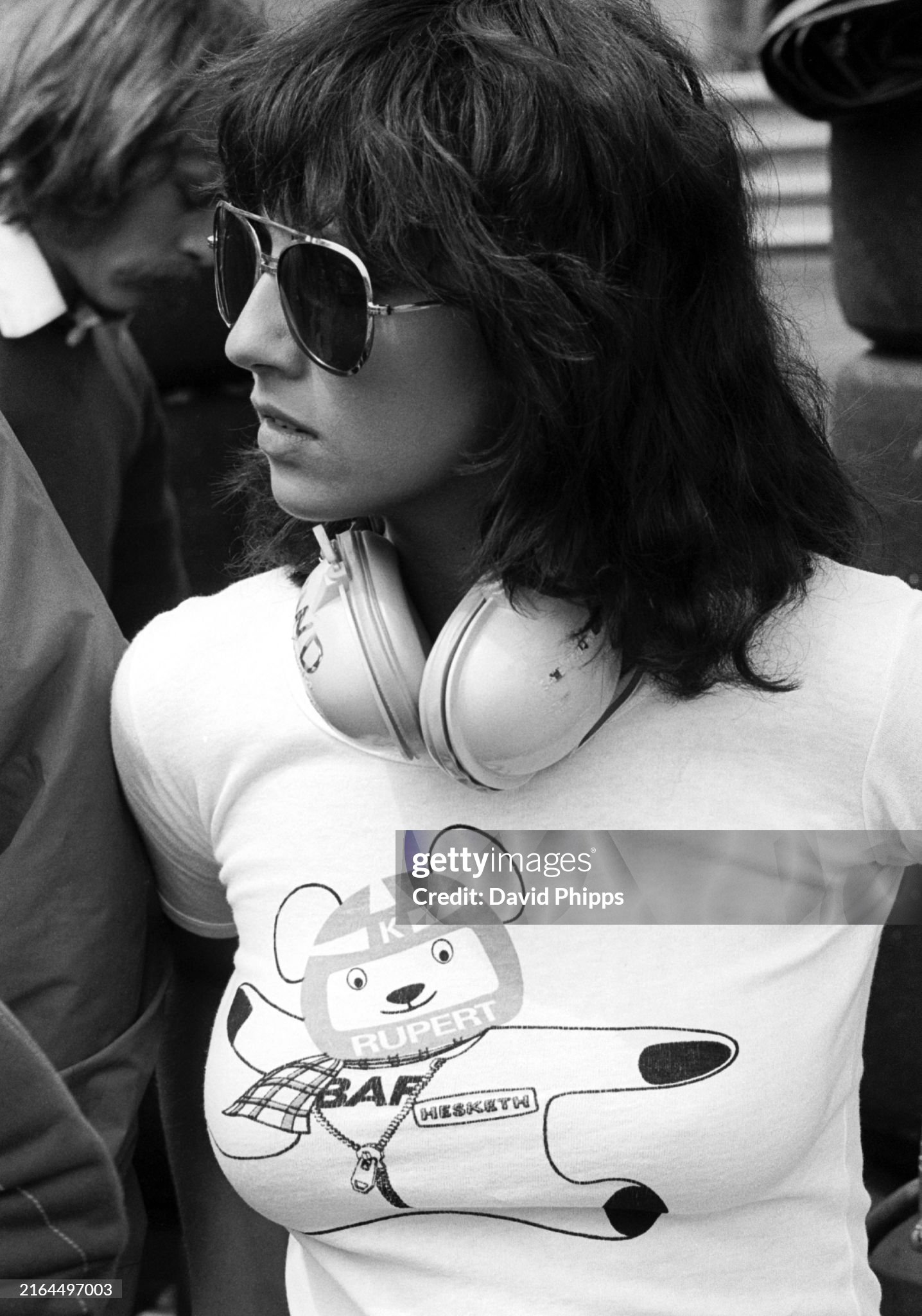 A Rupert Keegan fan at the Monaco Grand Prix in Monte Carlo on 22 May 1977. 