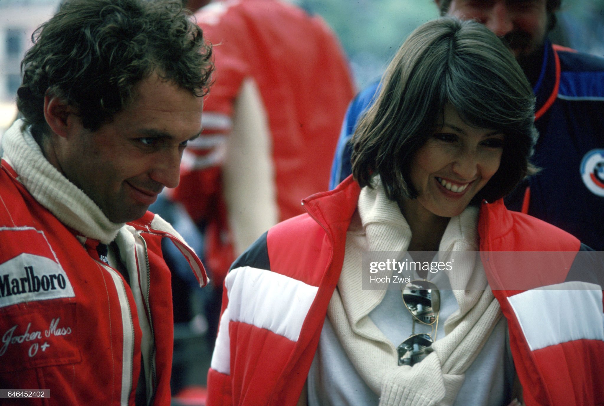 Jochen Mass with friend Esther Dorothea at the Monaco Grand Prix on 25.05.1977.