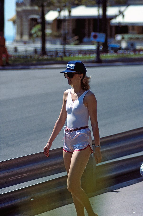 A girl at Monaco, Monte Carlo, in 1979. 