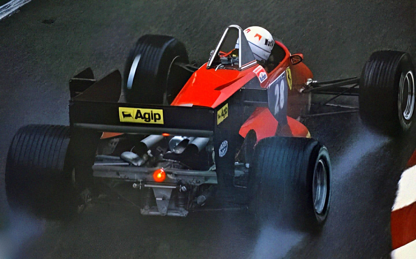 Rene' Arnoux, Ferrari 126 C4, at Monaco in 1984. 