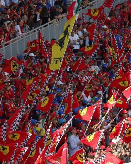 Ferrari fans at Monza in 2025.