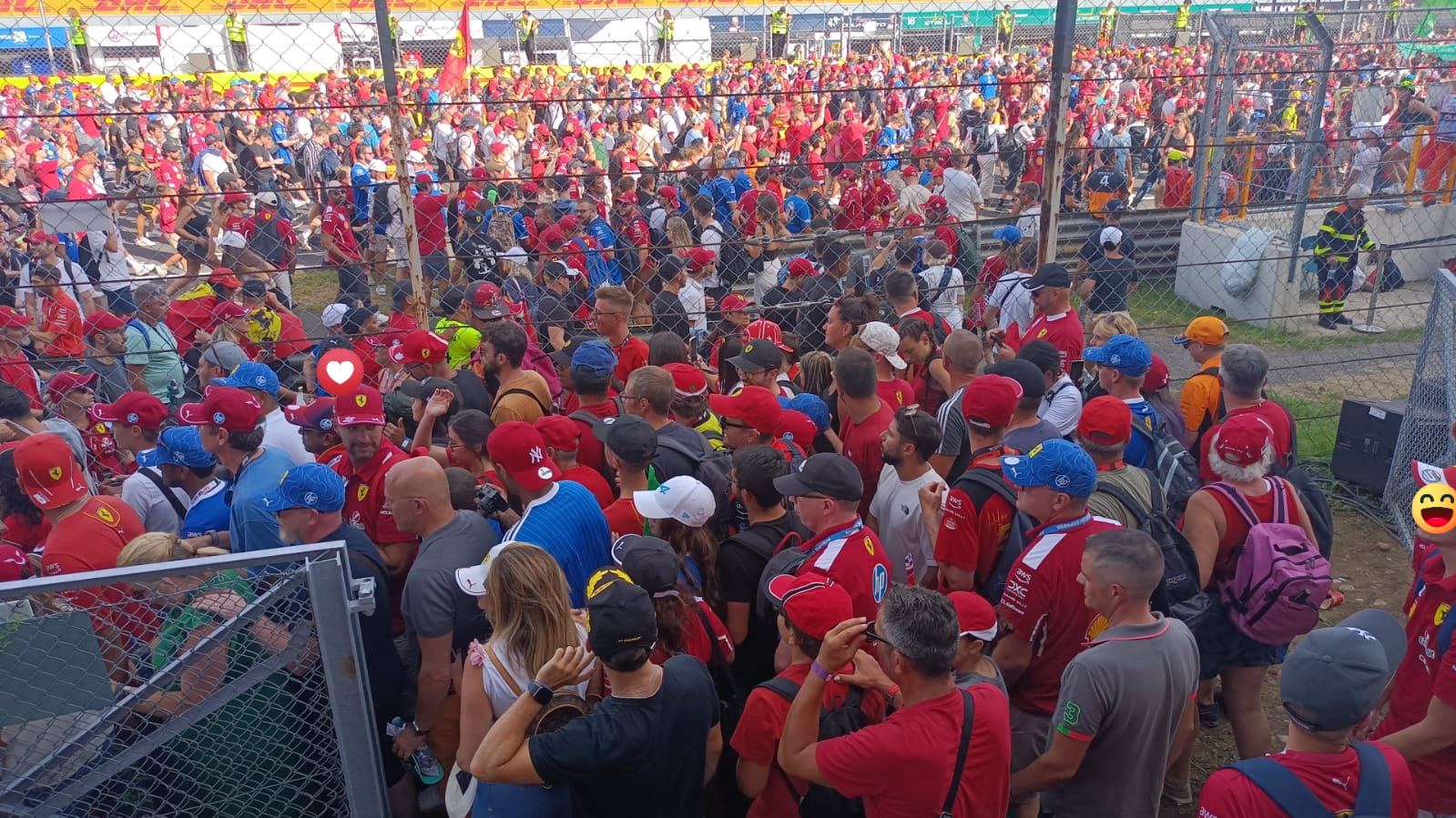 Ferrari fans at Monza in 2025.