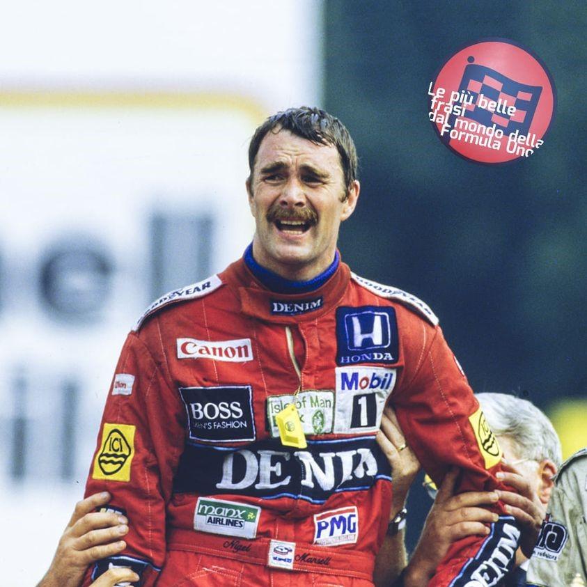 Nigel Mansell.