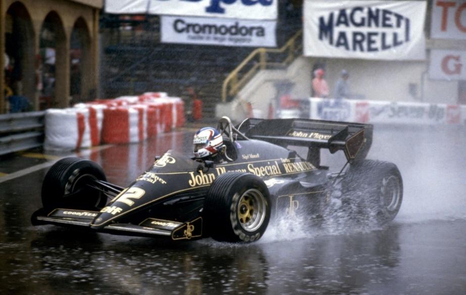 Nigel Mansell at the 1984 Monaco Grand Prix.