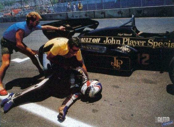 Nigel Mansell, Dallas, 1984.