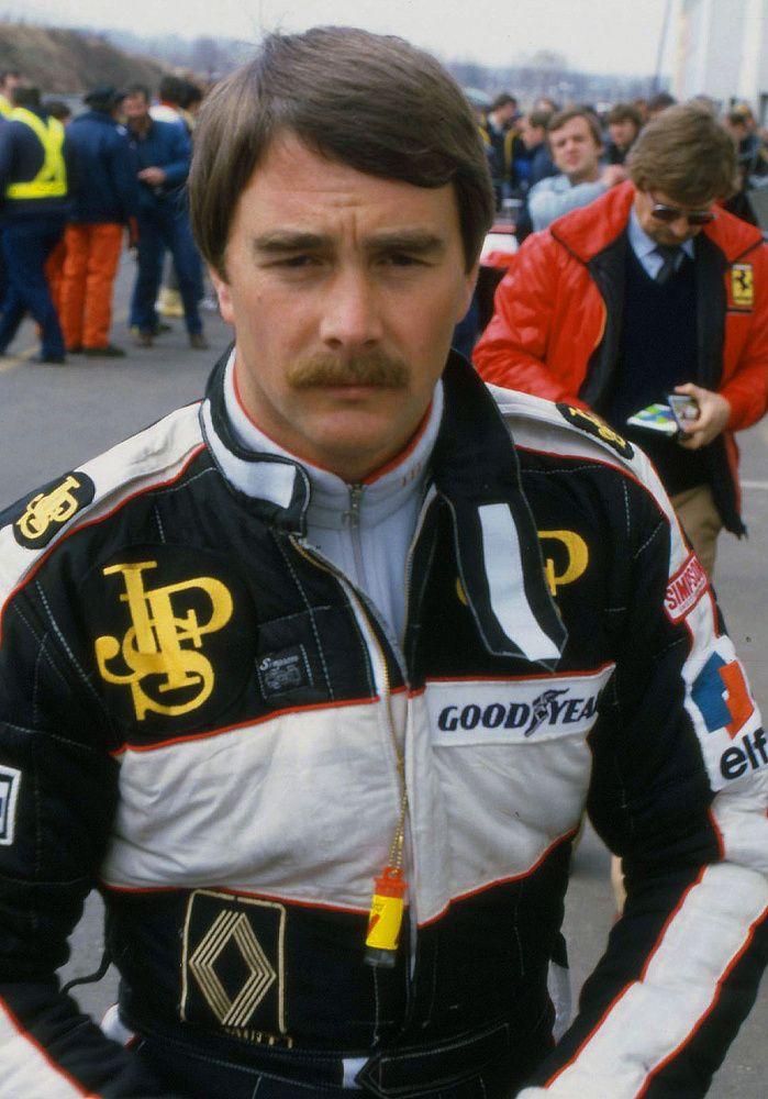 Nigel Mansell at Netherlands in 1984.