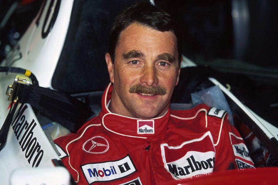 ‘Our Nige’ in the cockpit of his 1995 special ‘Fat’ McLaren.