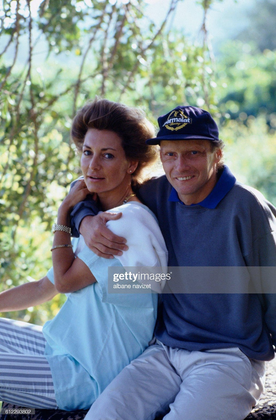 Picture of Niki Lauda with his wife Marlene
