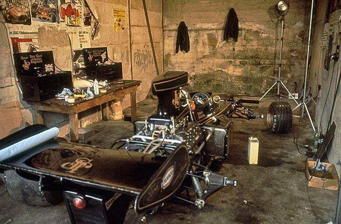 Lotus pit box at the Nurburgring in 1973.