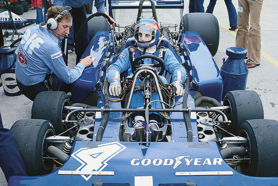 Patrick Depailler at Hockenheim in 1977.