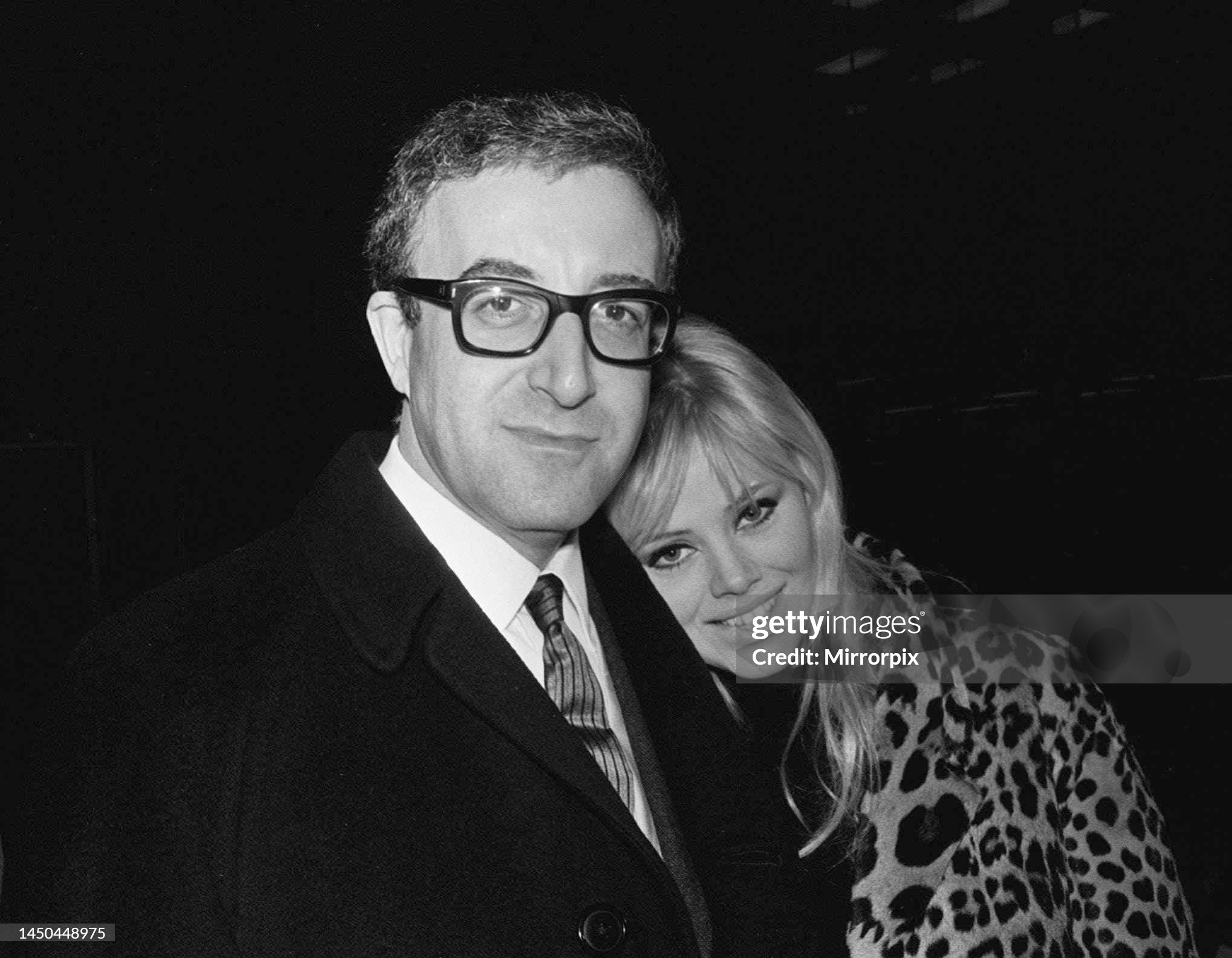Comedian Peter Sellers with his wife Britt Ekland in 1960.