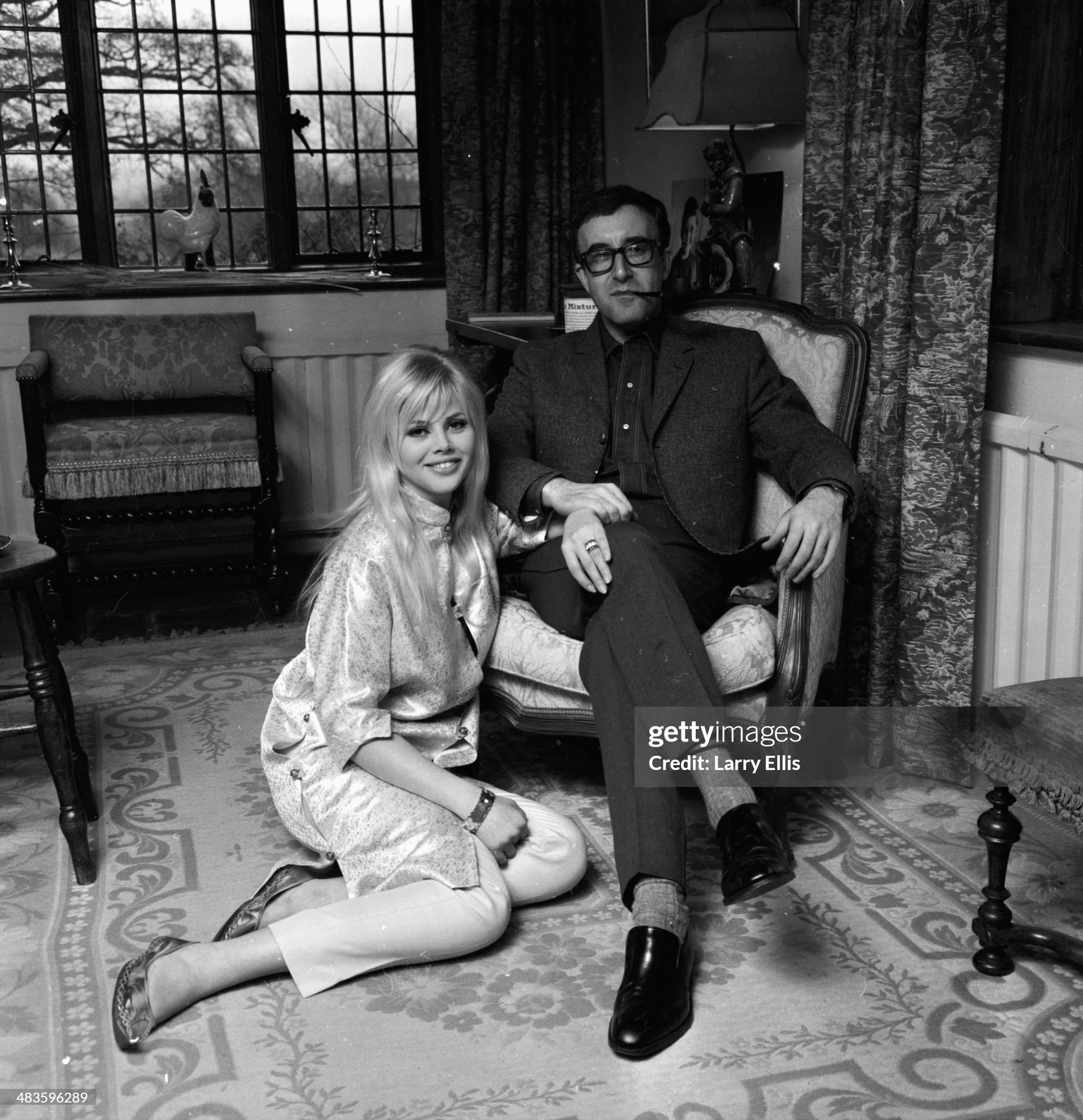Husband and wife, actors Peter Sellers and Britt Ekland in their home on February 12th 1964.
