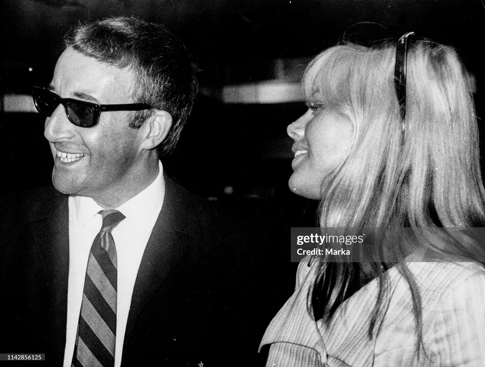 Britt Ekland and Peter Sellers in Rome in 1966.
