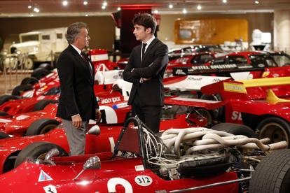 Jean Alesi and Charles Leclerc in Monaco.