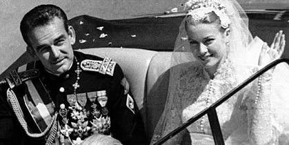 Rainier III and Grace Kelly.