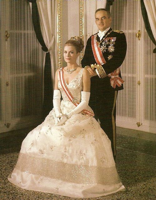 Rainier III and Grace Kelly.