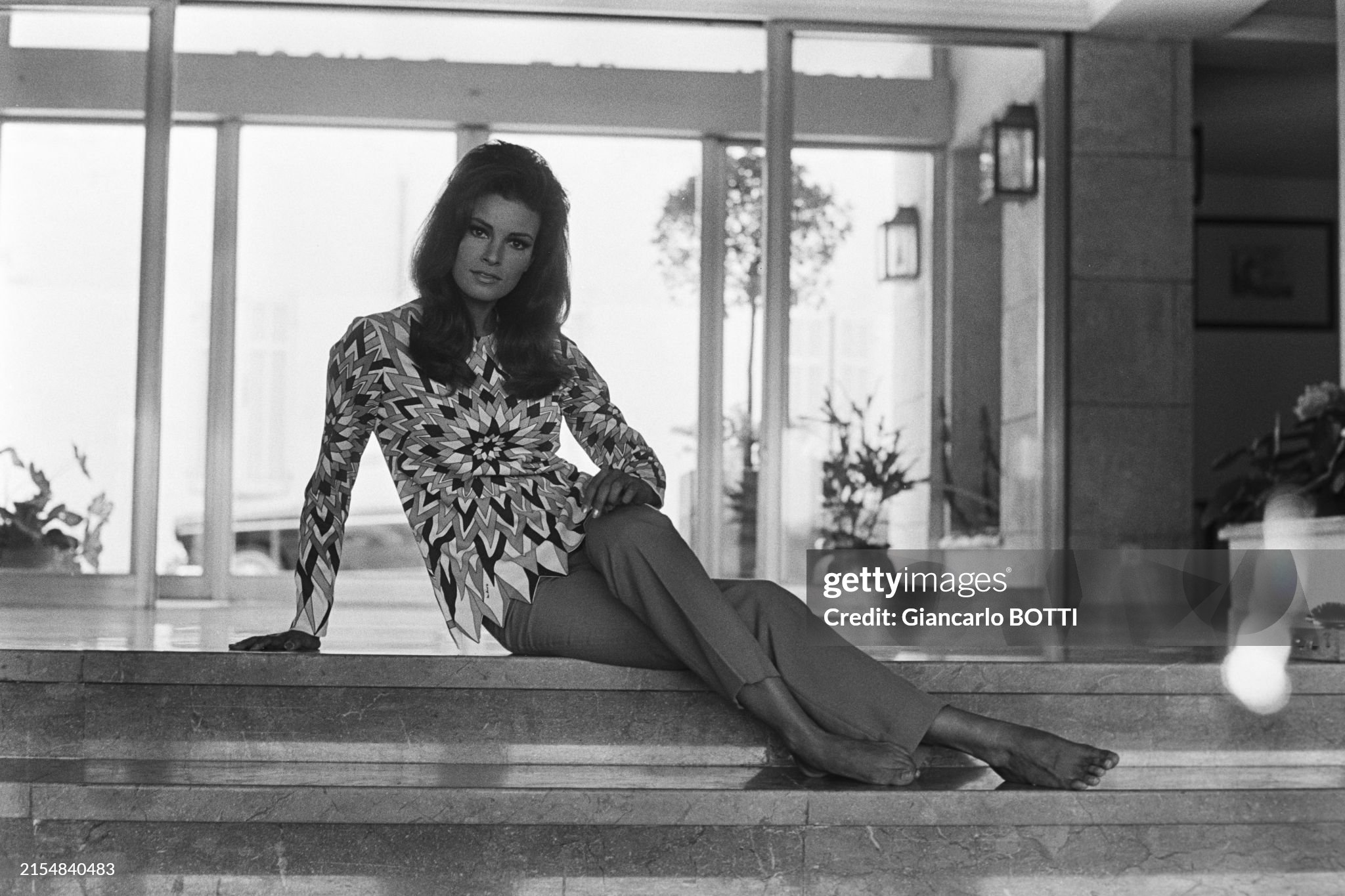 American actress Raquel Welch in France in February 1976. 