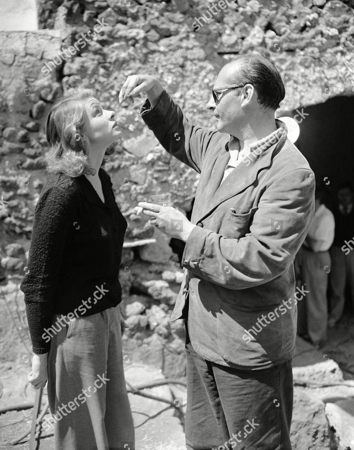 Roberto Rossellini and Ingrid Bergman in Italy.