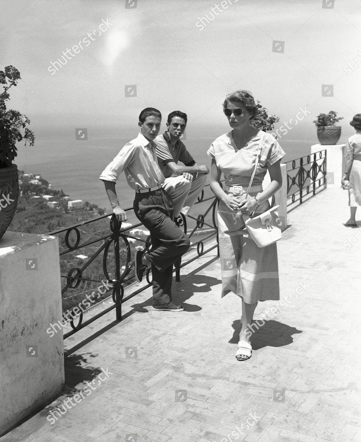 Ingrid Bergman in Capri, Italy.