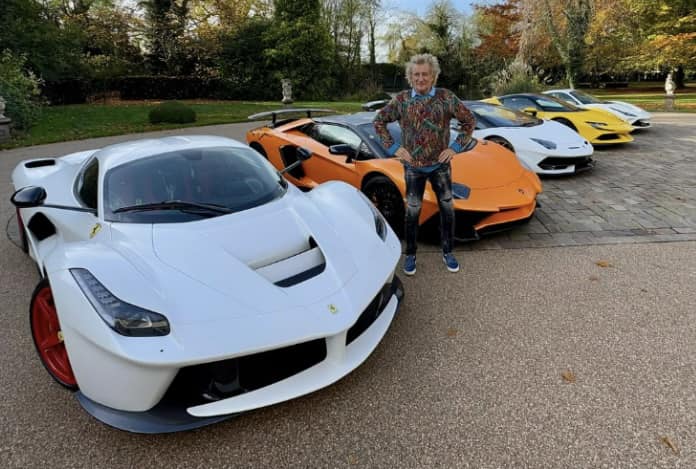 Rod Stewart and his Ferraris.