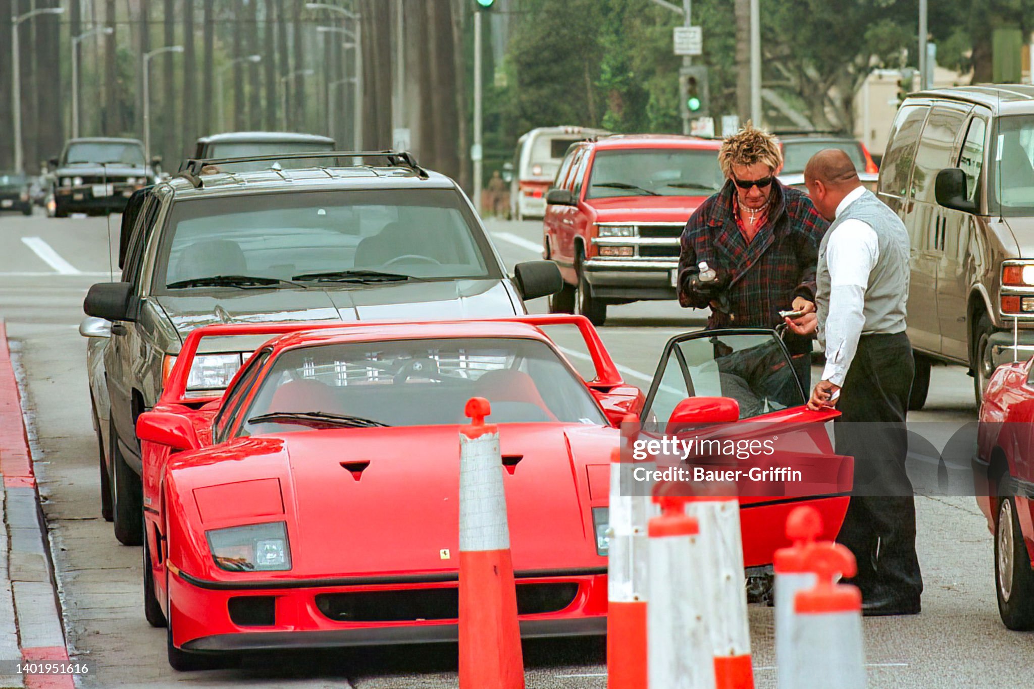 Rod Stewart is seen on 05 February 1999 in Los Angeles, USA. 
