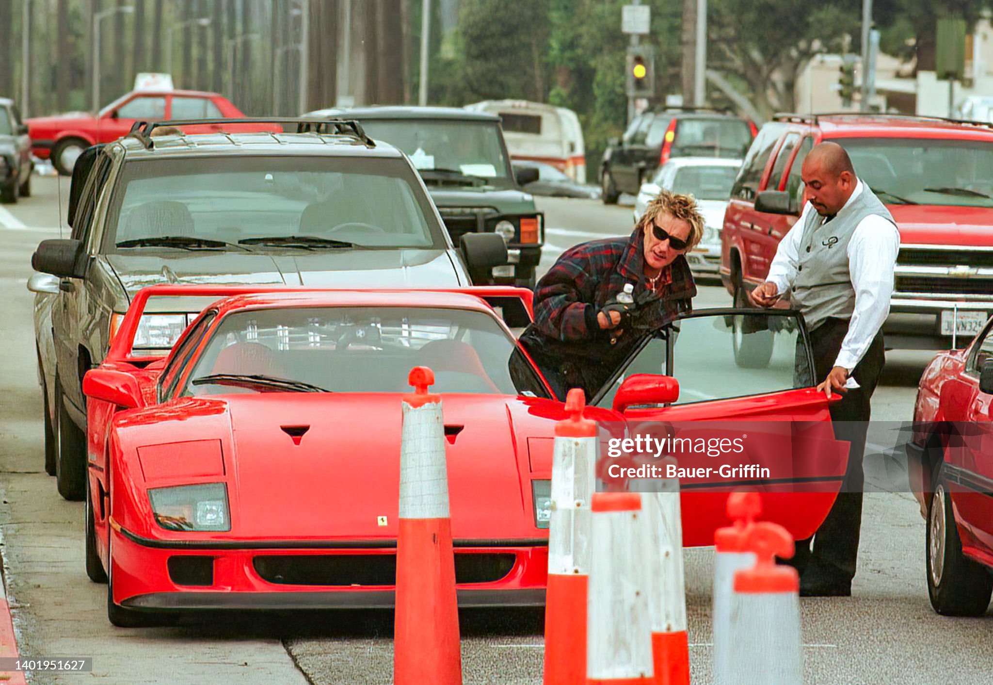 Rod Stewart is seen on 05 February 1999 in Los Angeles, California. 
