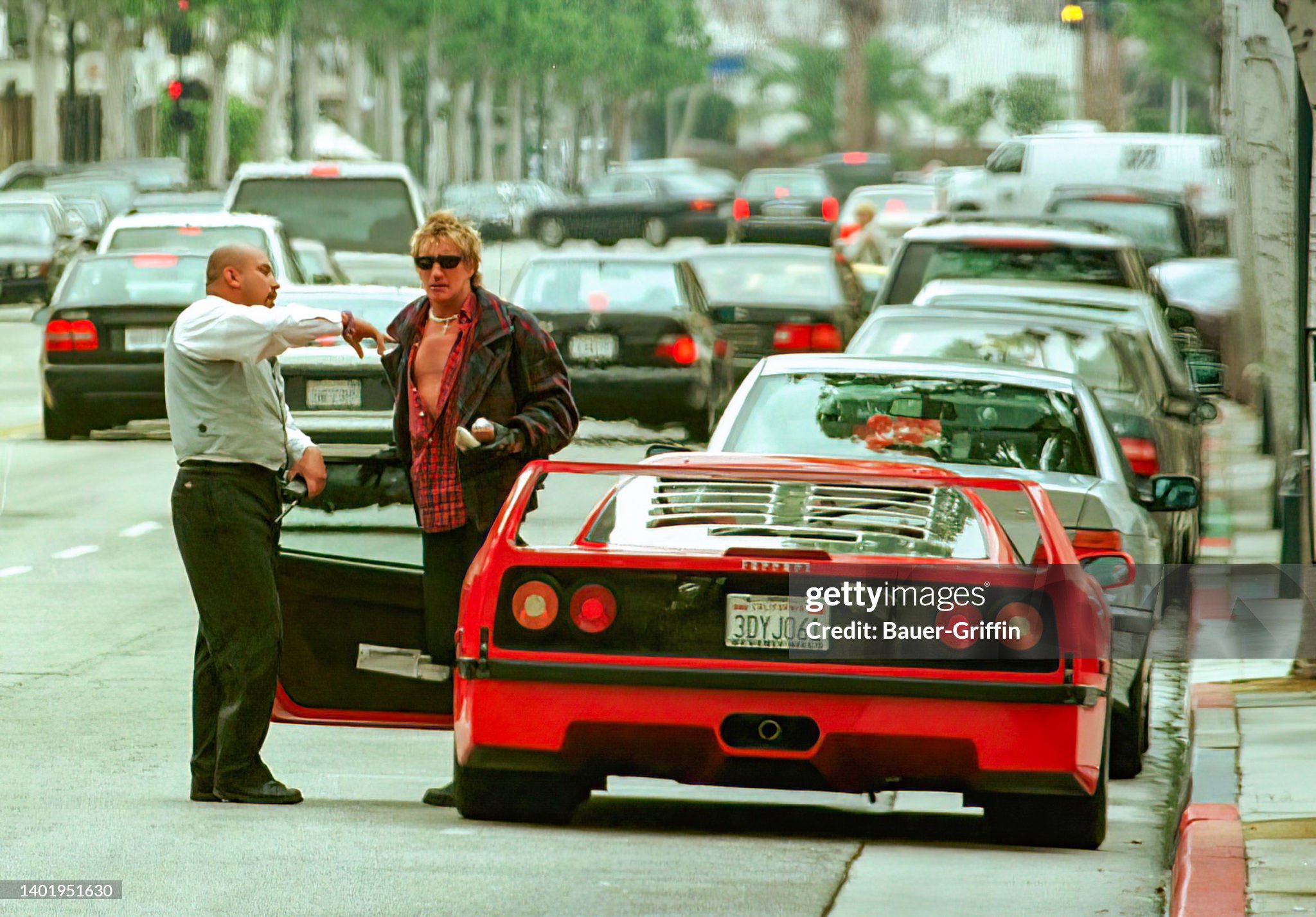 Rod Stewart is seen on 05 February 1999 in Los Angeles, California. 