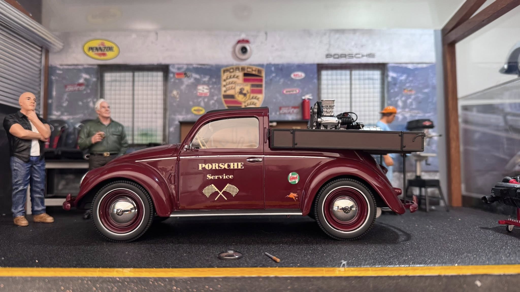 1951 Volkswagen Beetle Kafer Pick-Up Porsche Service.