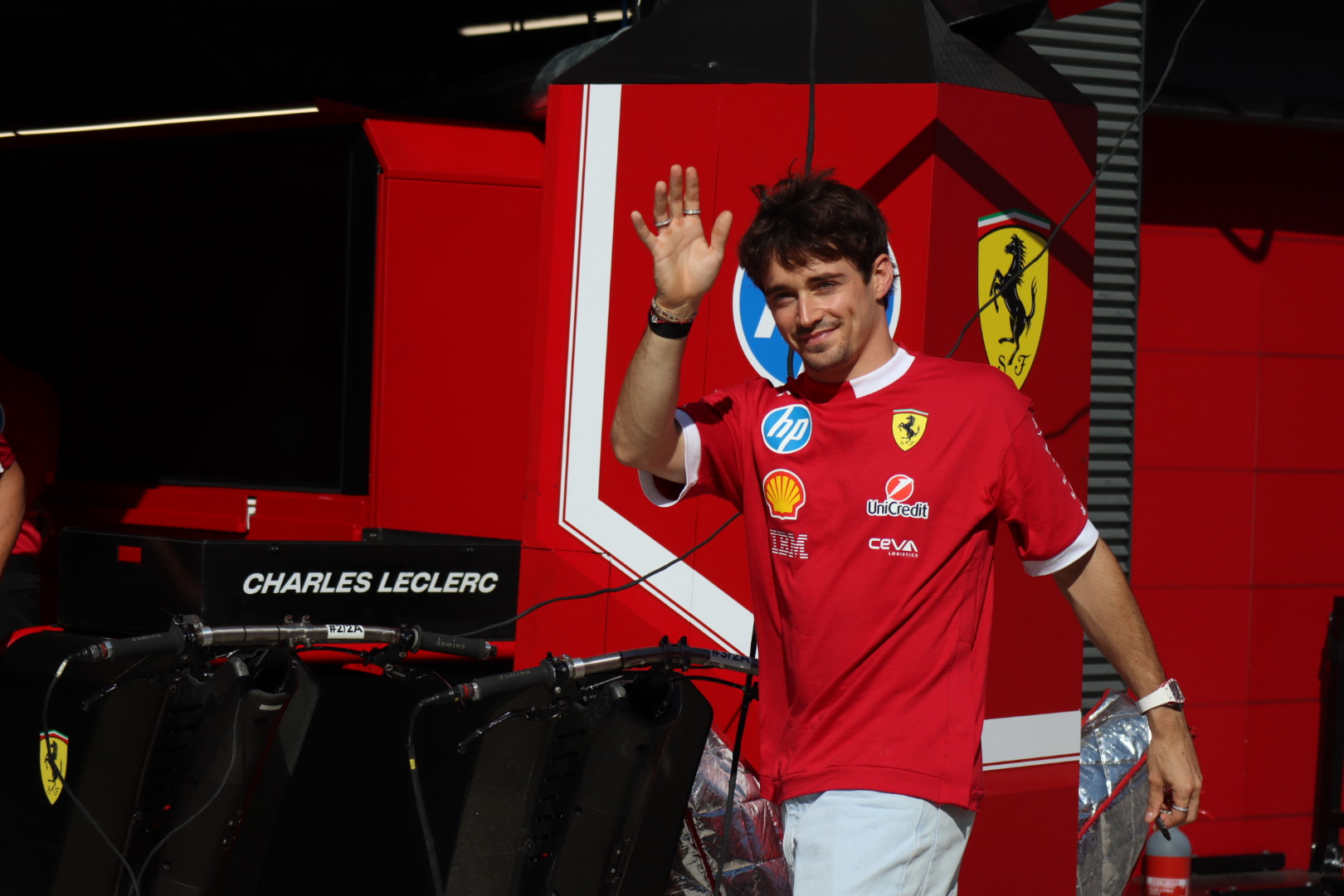 Charles Leclerc at the 2025 Hungarian Grand Prix.
