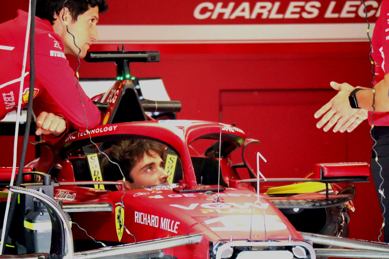 Charles Leclerc in his Ferrari at the 2025 Hungarian Grand Prix.