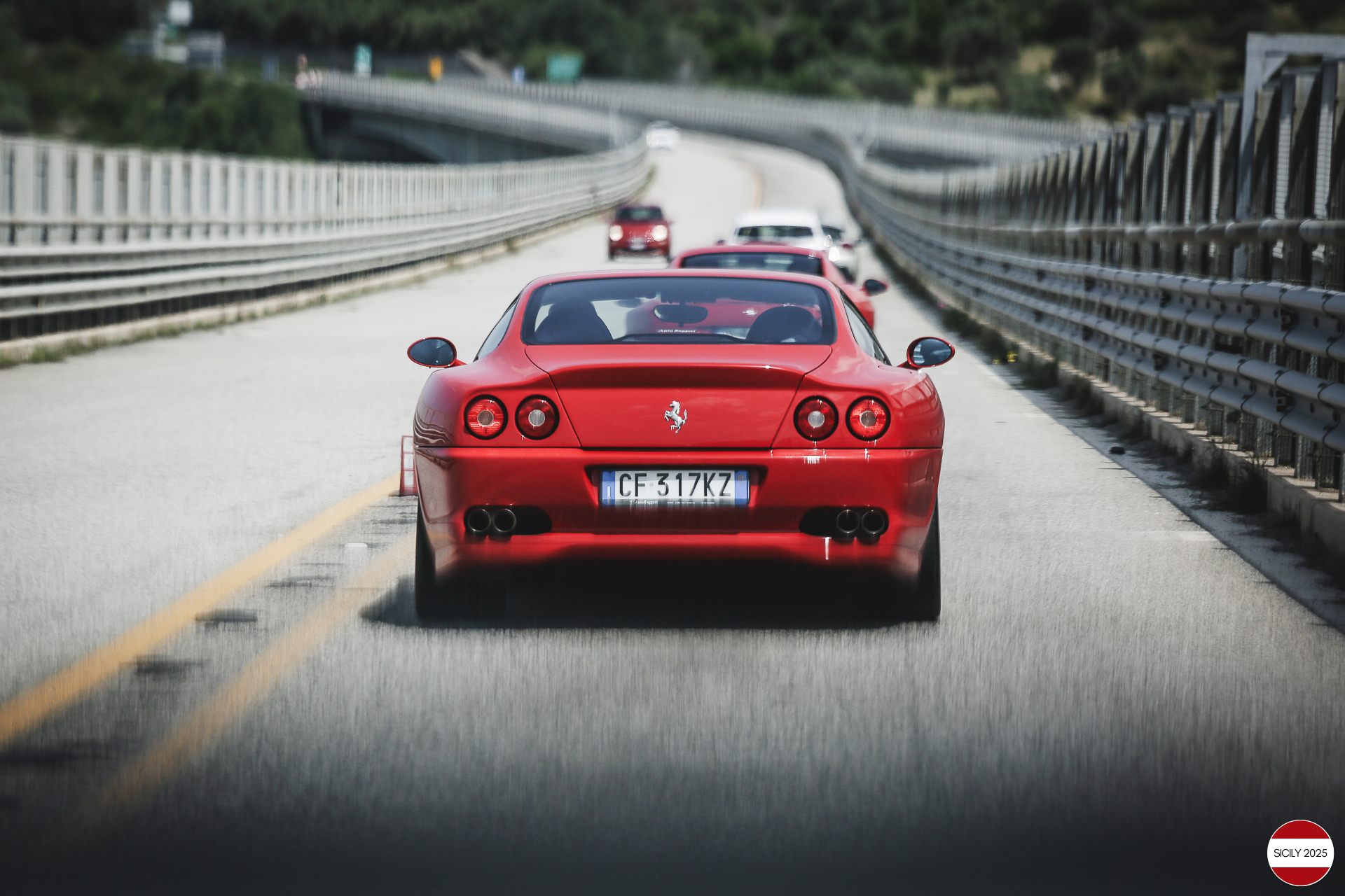 Driving towards Sant'Agata di Militello. 
