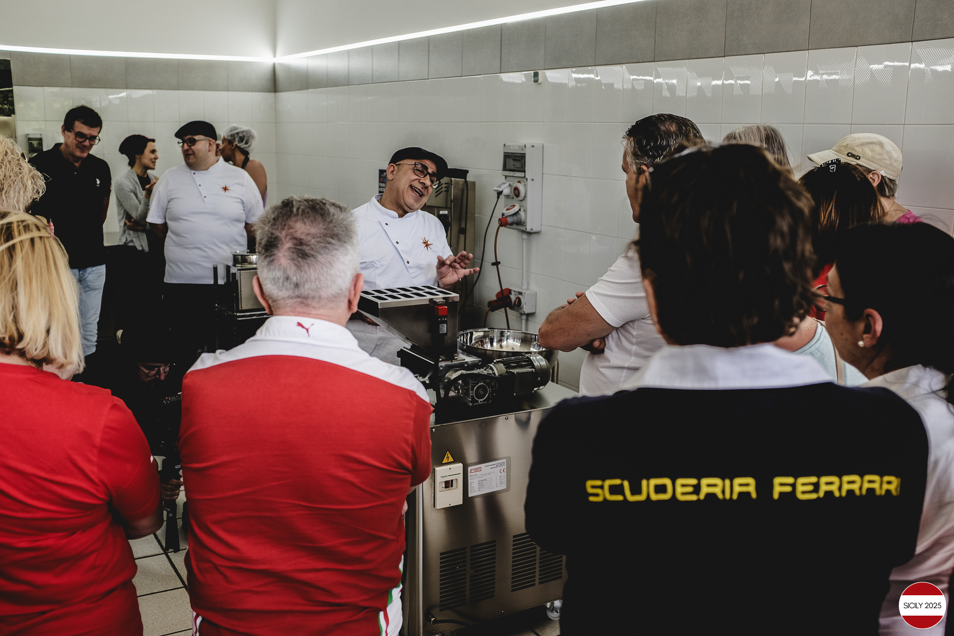 Visit to a chocolate factory in Modica. 