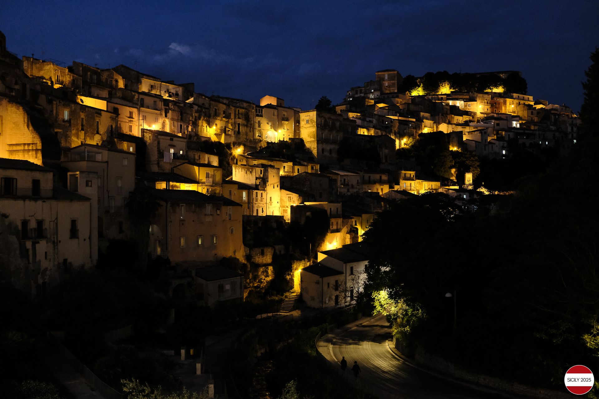Ragusa at night. 