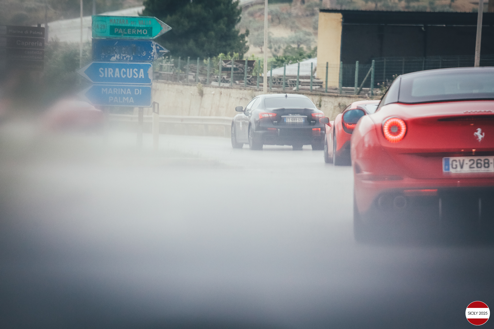 Driving to Agrigento. 
