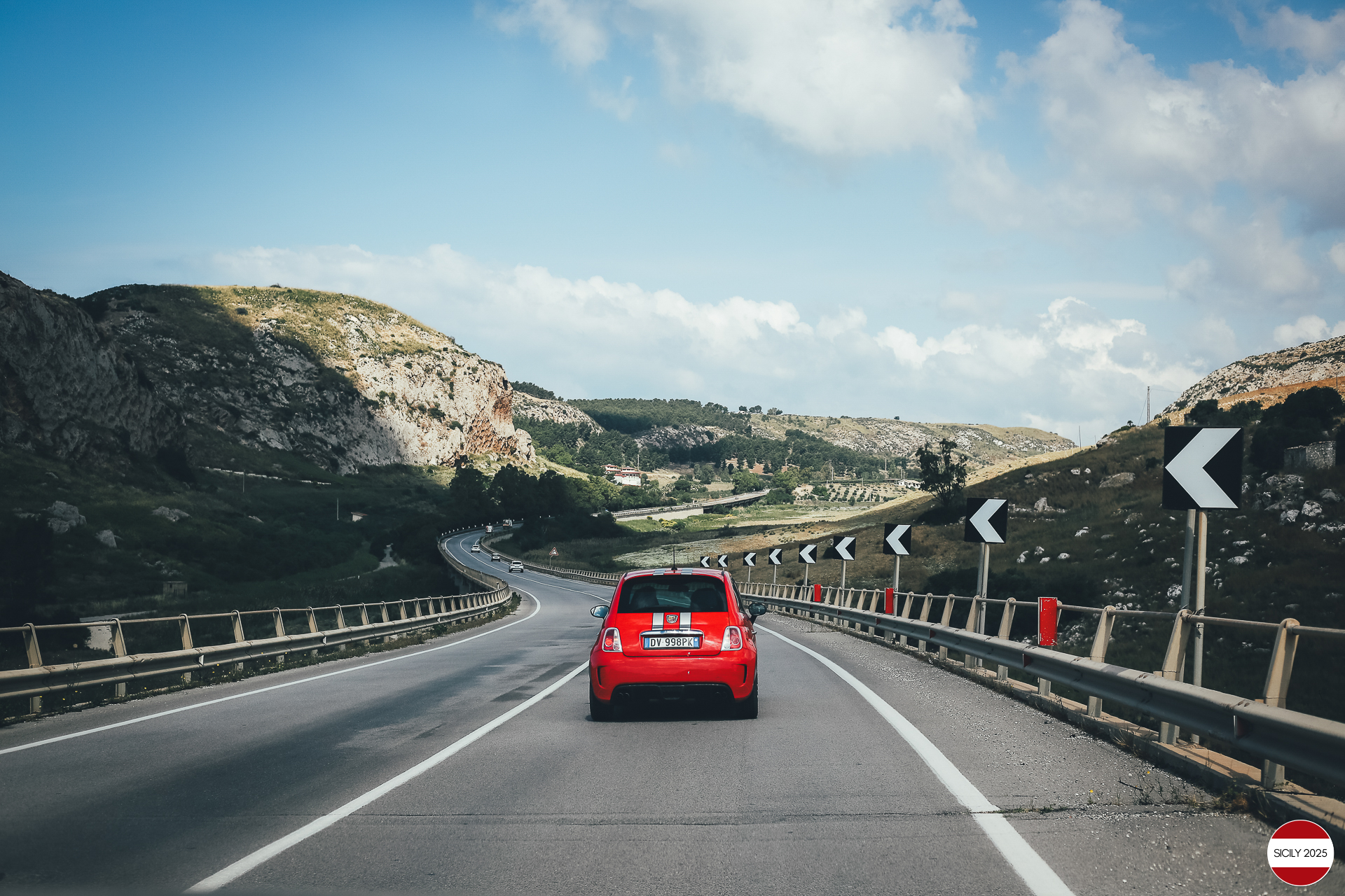 Driving towards Ribera. 
