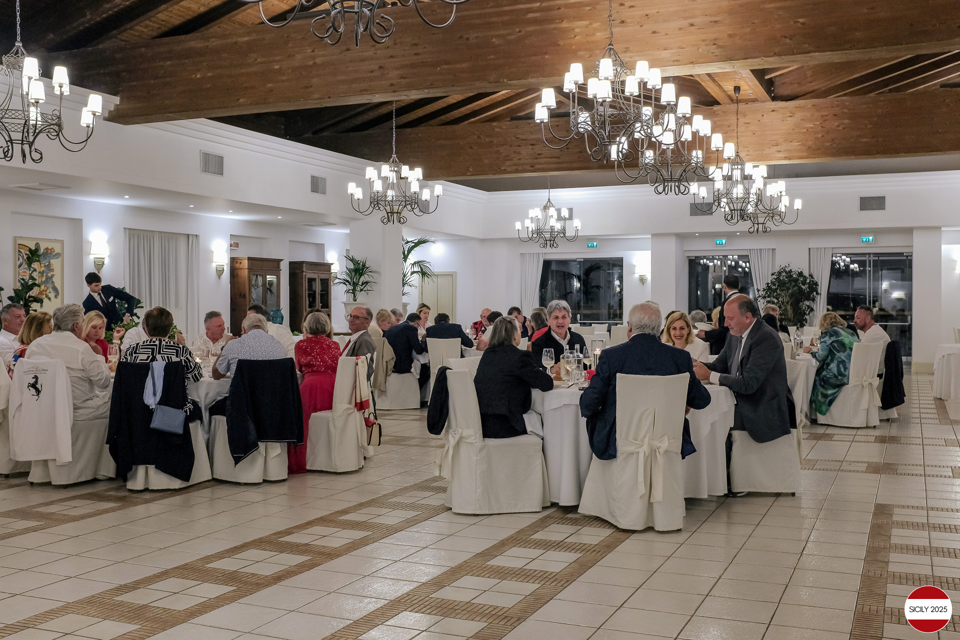 Gala dinner at our hotel in Marsala. 
