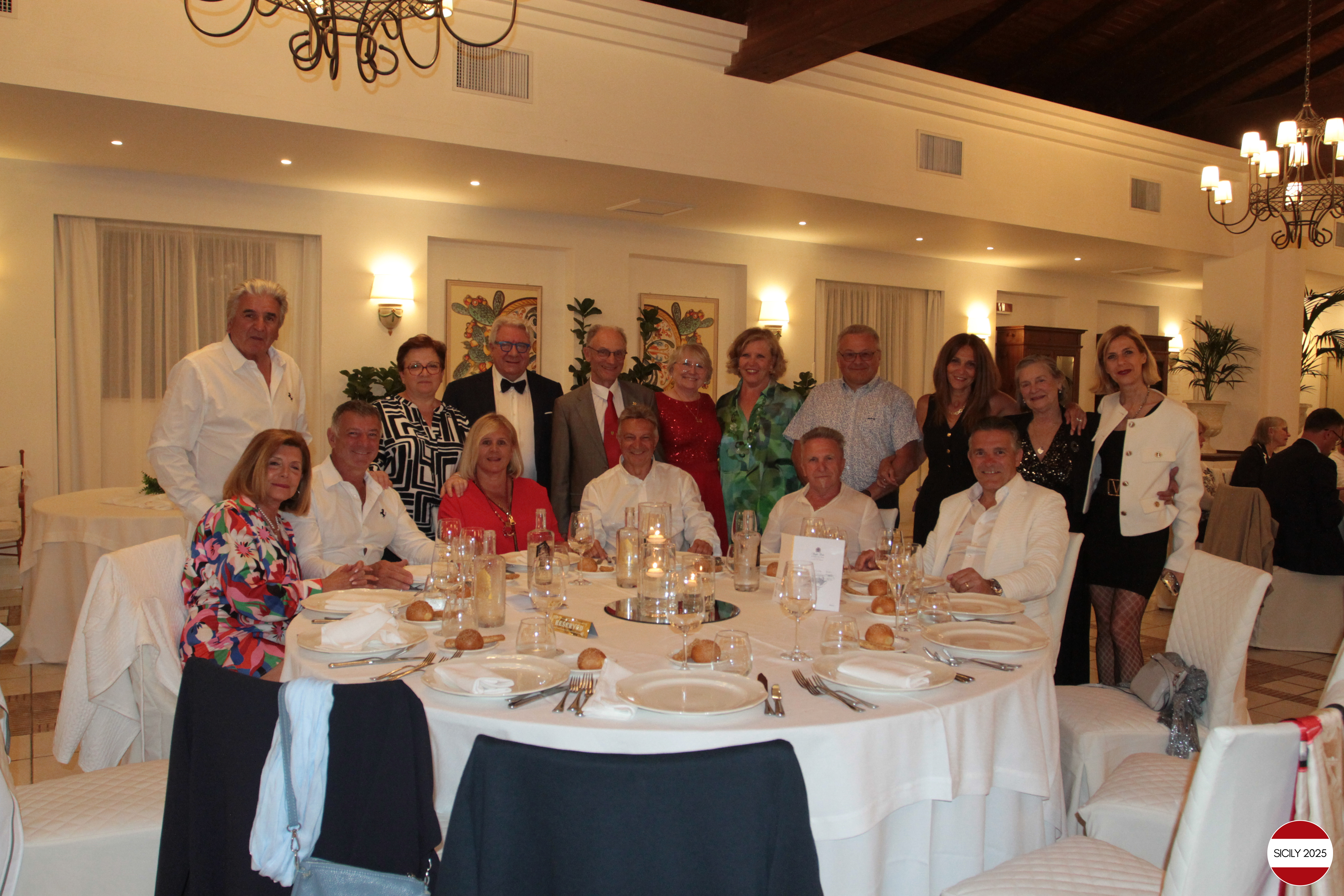 Gala dinner at our hotel in Marsala. 