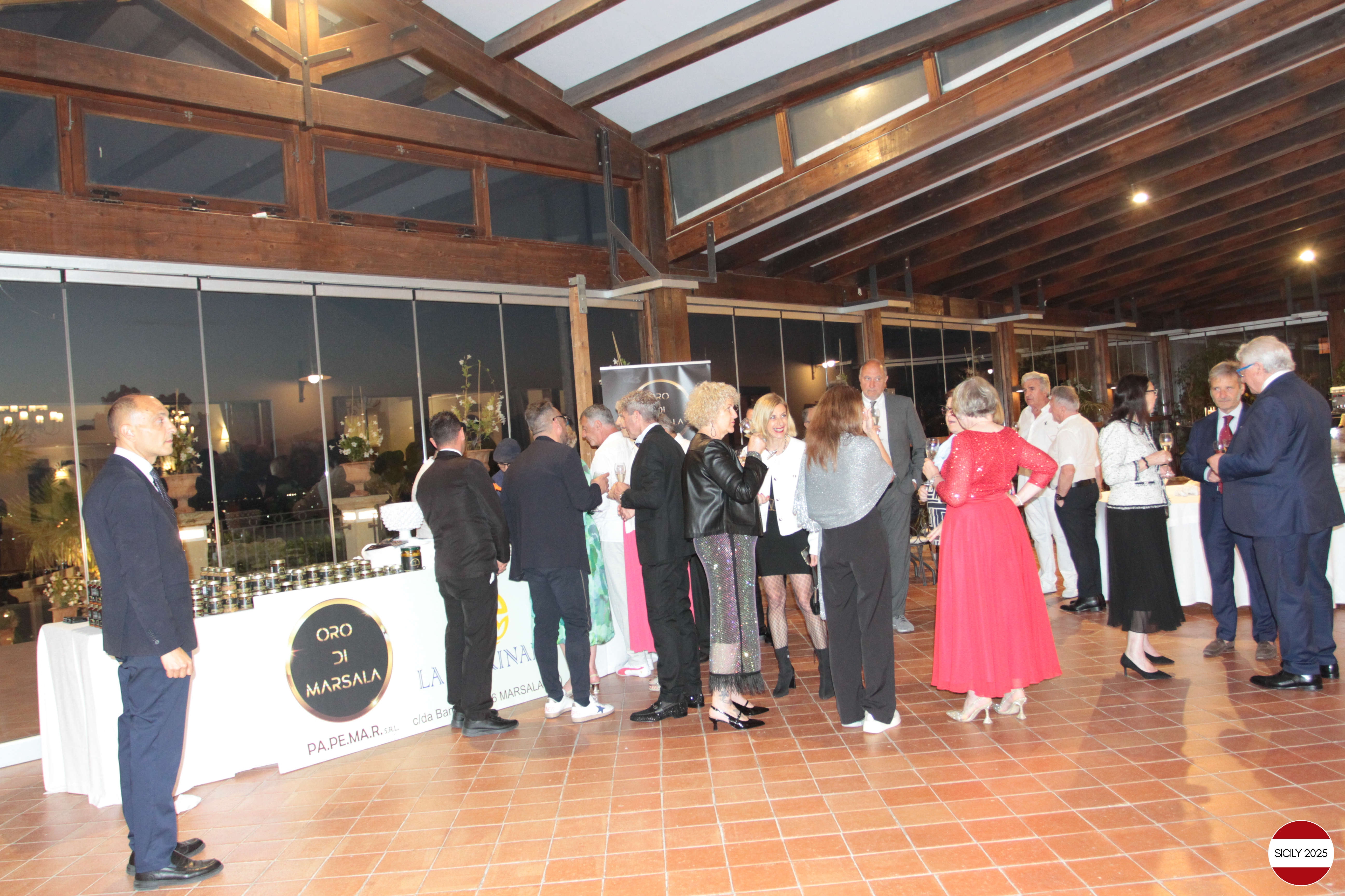 Gala dinner at our hotel in Marsala. 