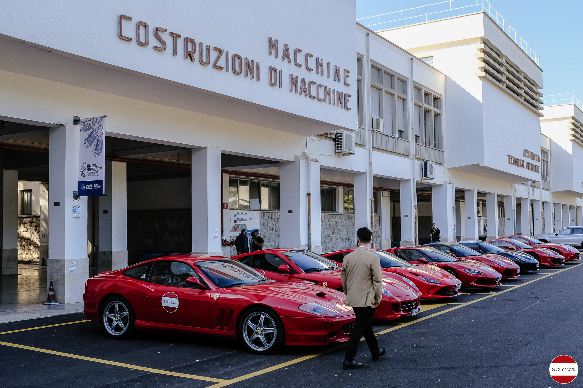 Parking at the ‘Historical Museum of Engines and Mechanisms’.