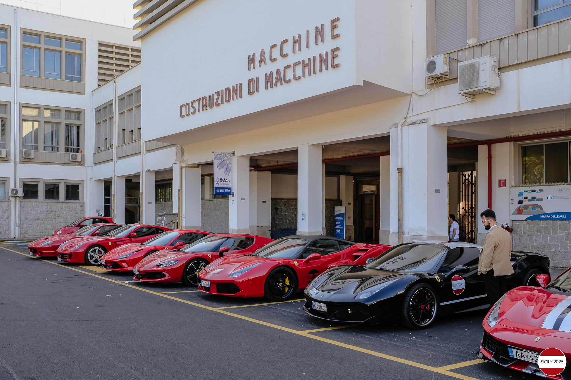 Parking at the ‘Historical Museum of Engines and Mechanisms’. 