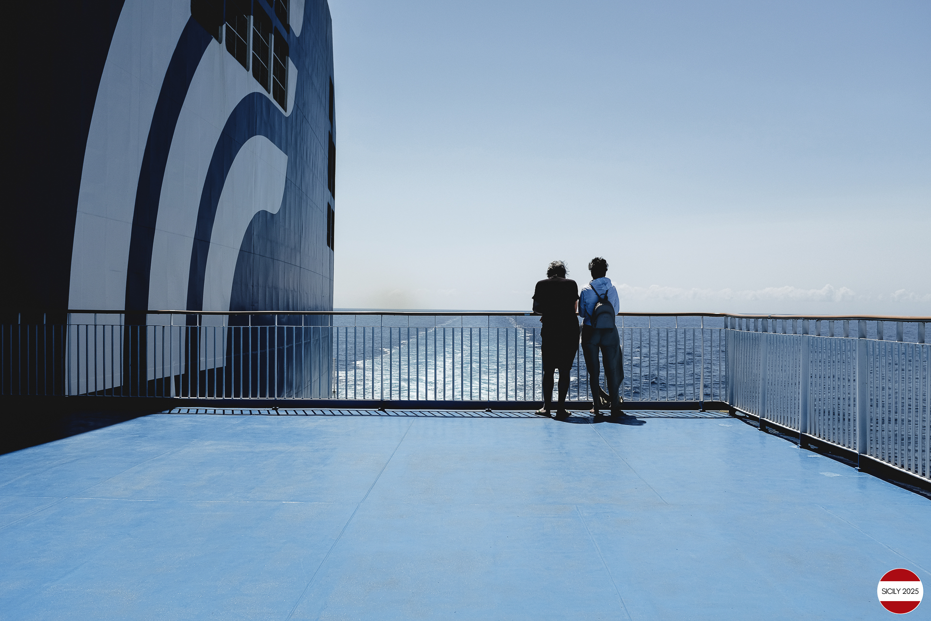 Sailing towards Genoa. 