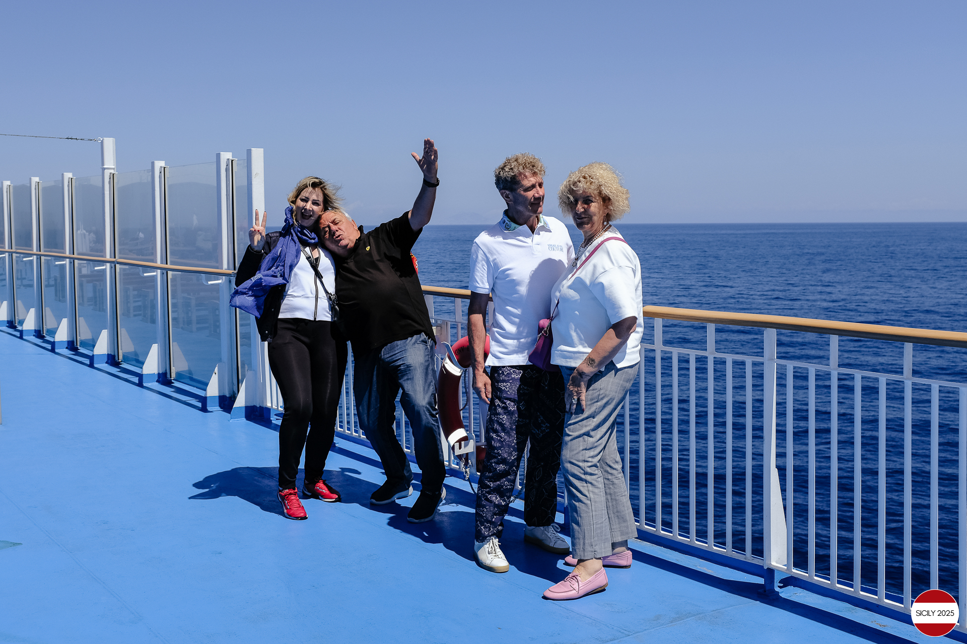 Sailing towards Genoa. 