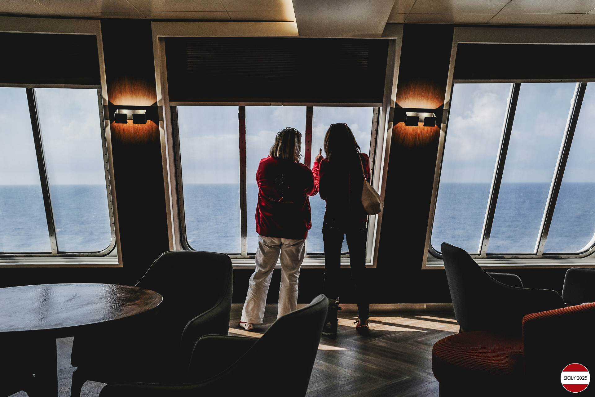 Sailing towards Genoa. 
