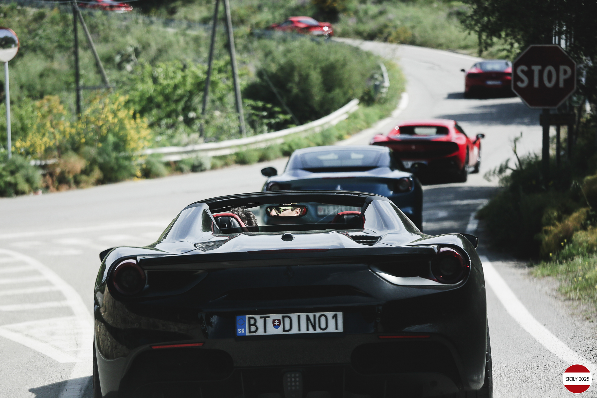 Travelling towards Pollina. 