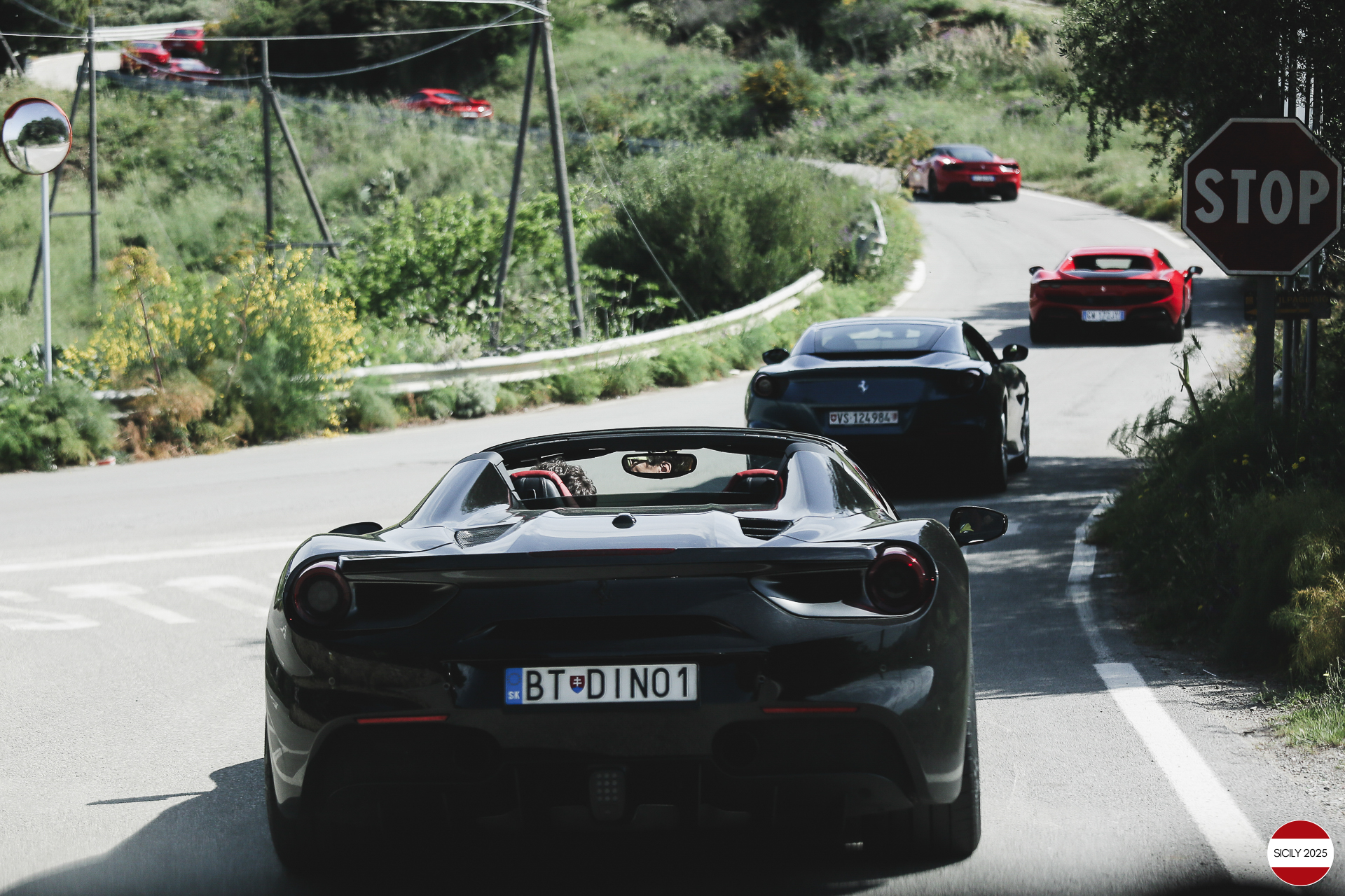 Travelling towards Pollina. 