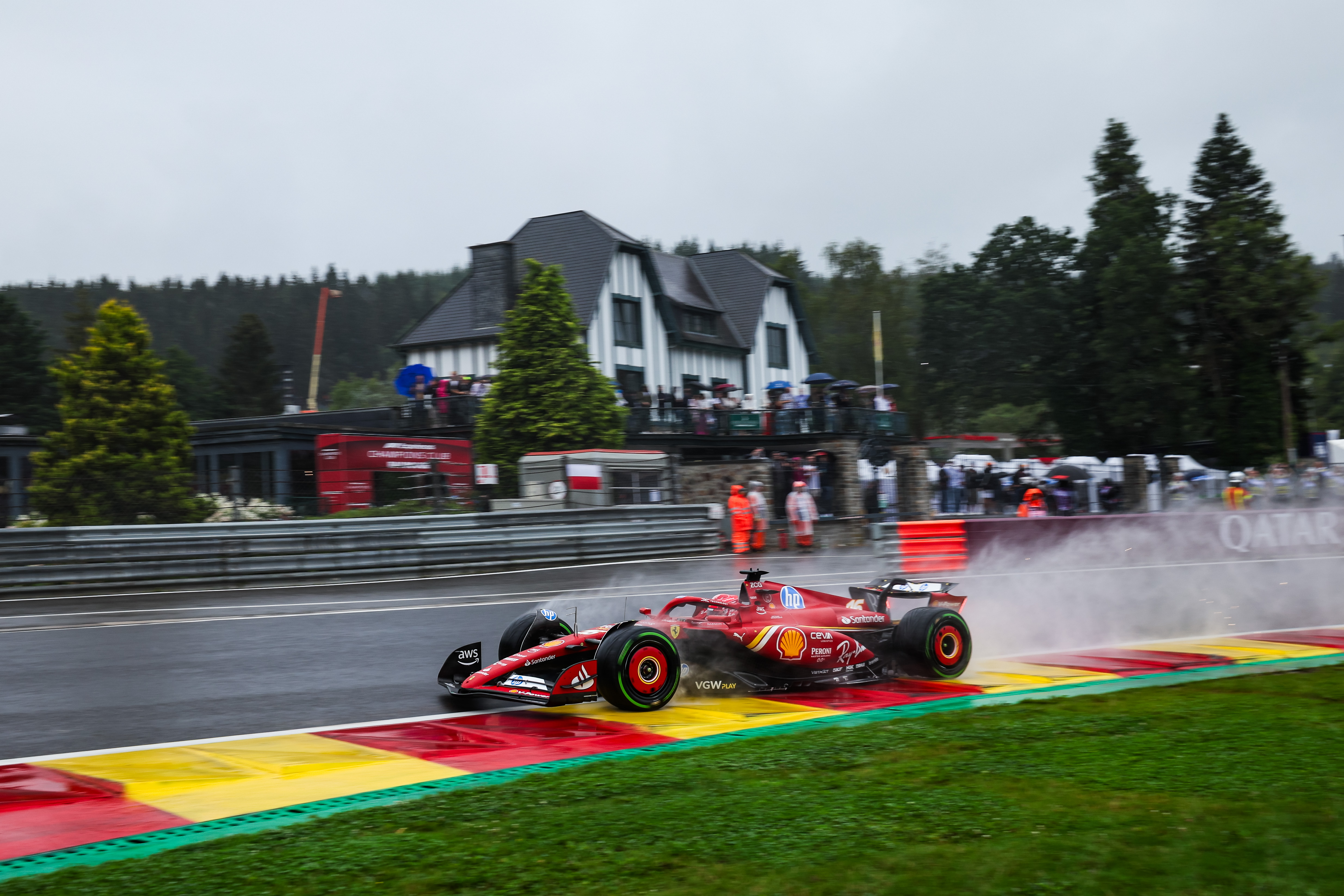 Charles Leclerc, Ferrari, during the qualifying session at Spa on 27 July 2024. Photo by Ferrari.