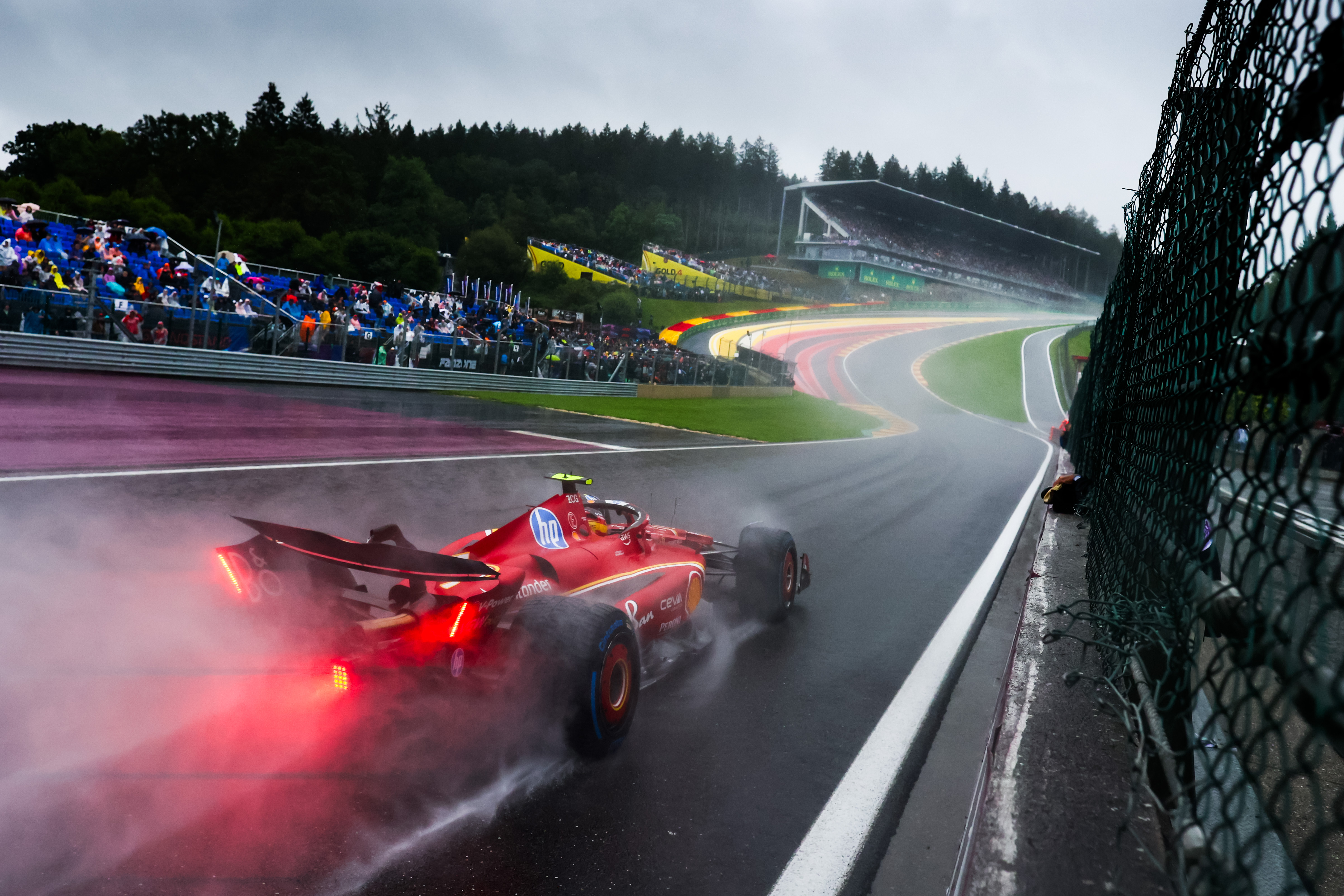 Carlos Sainz, Ferrari, during the qualifying session at Spa on 27 July 2024. Photo by Ferrari.