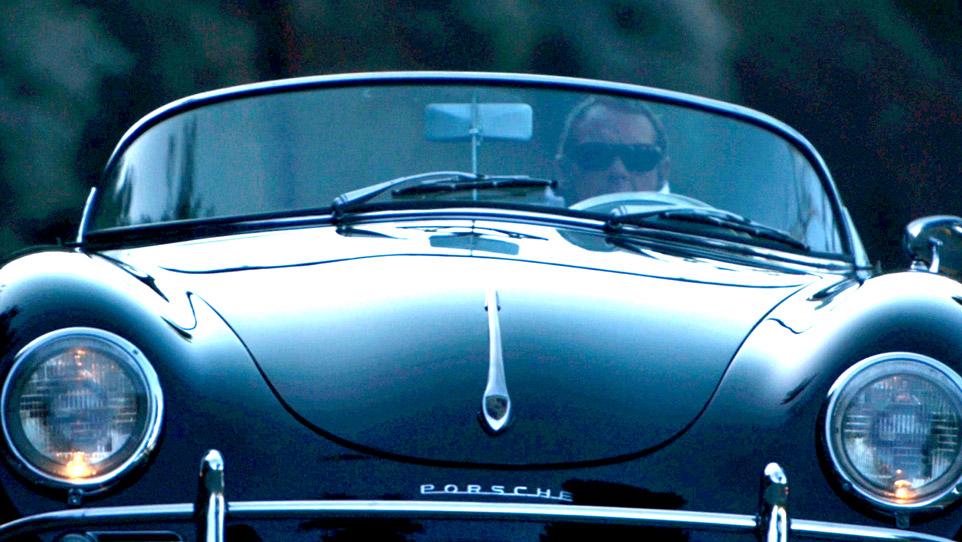 Steve McQueen in a Porsche.