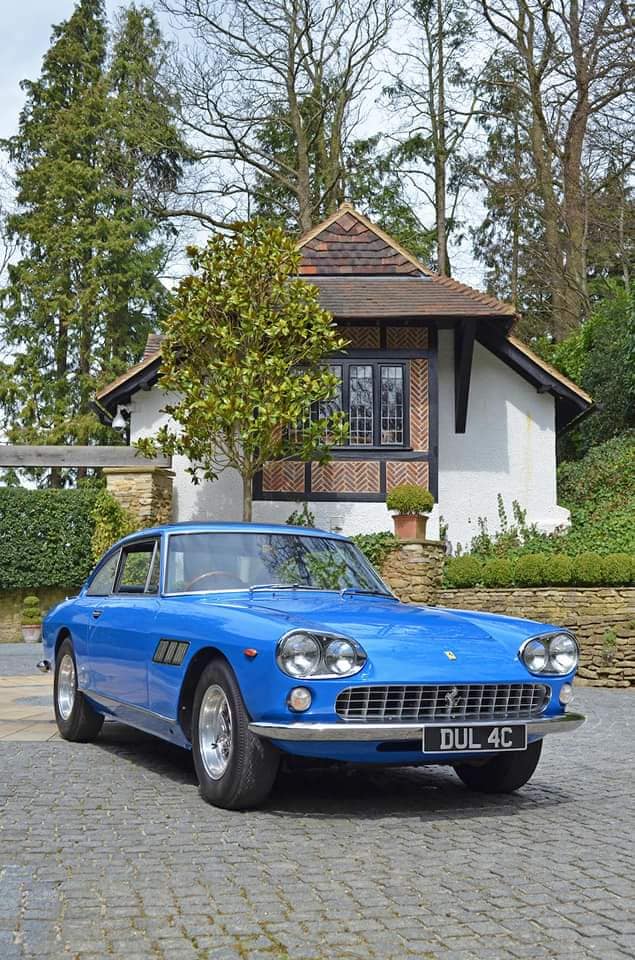 John Lennon’s beautiful blue Ferrari 330 GT 2+2 Coupe.